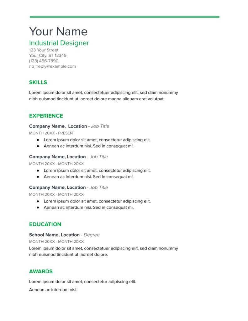 free-resume-templates