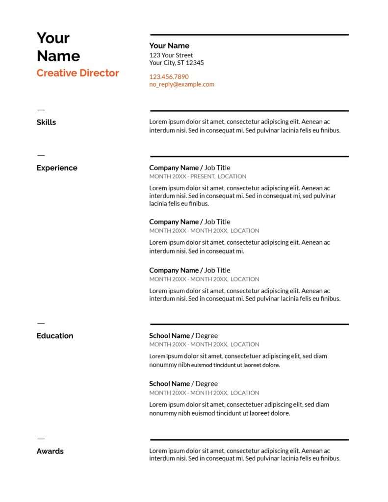 free-resume-templates